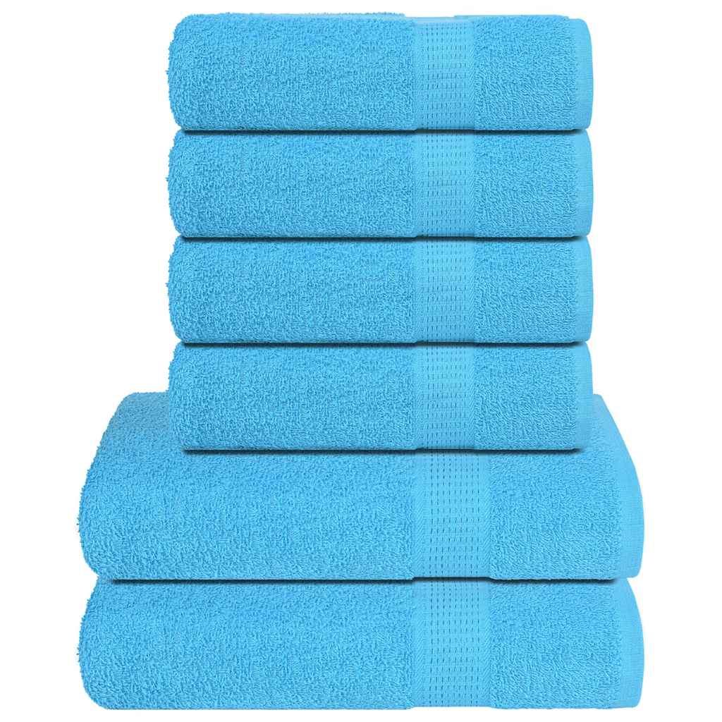 6-delige Handdoekenset FROGN 360 g/m² turquoise is nu te koop bij PeponiXL, paradijselijk wonen!