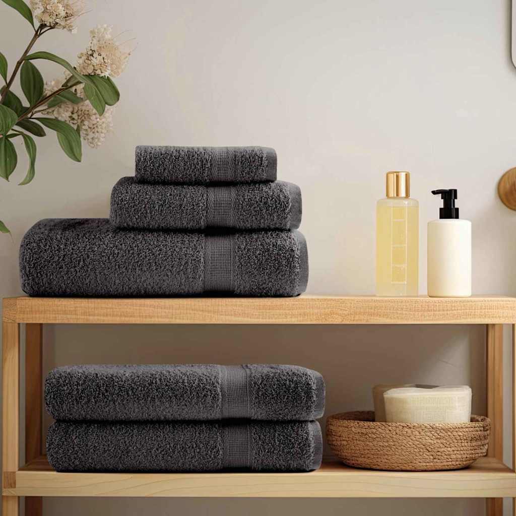 Gastendoek SOLUND 4 pcs Antraciet 15 x 21 cm 550 gsm is nu te koop bij PeponiXL, paradijselijk wonen!