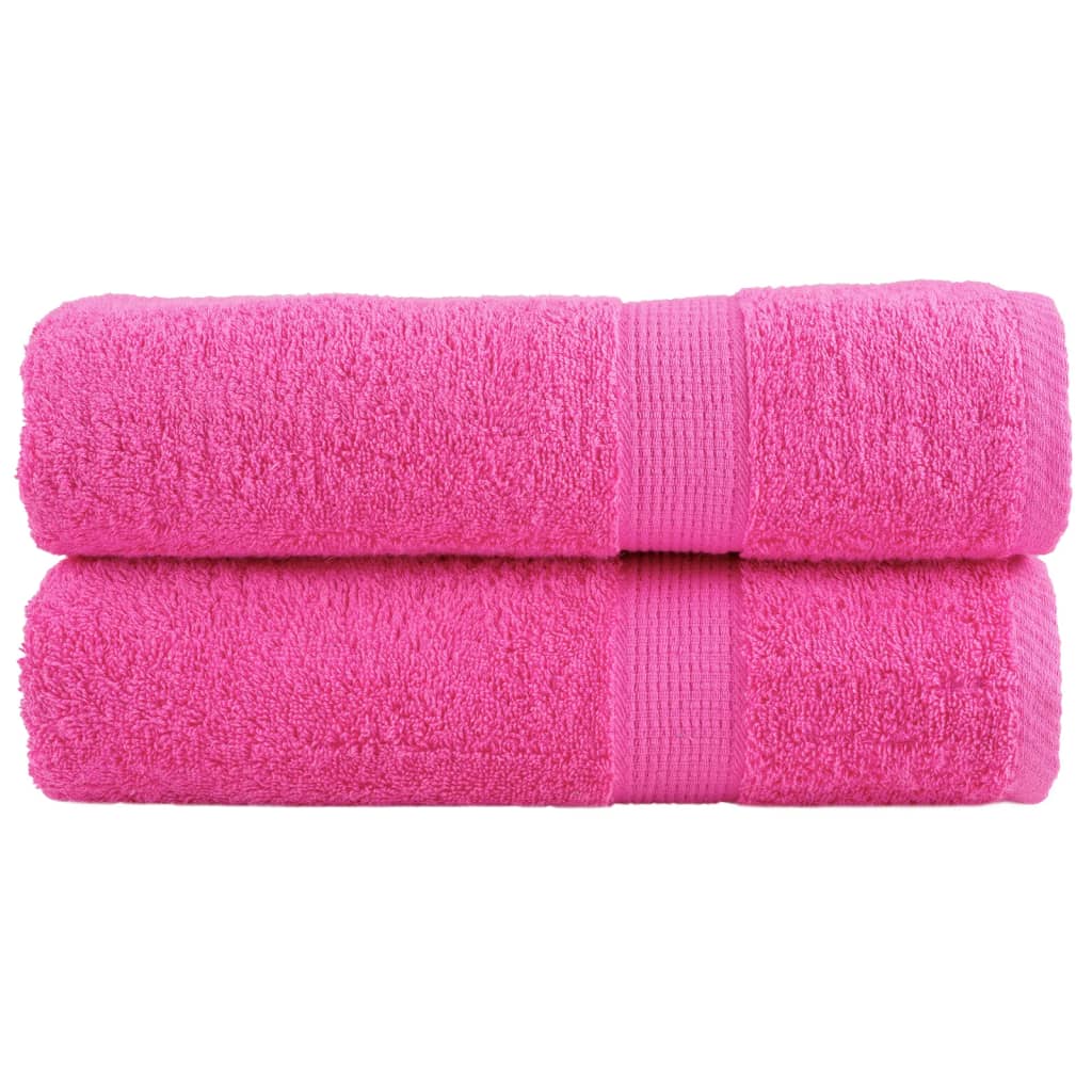 Badhanddoeken SOLUND 2 st 600 g/m² 70x140 cm roze is nu te koop bij PeponiXL, paradijselijk wonen!