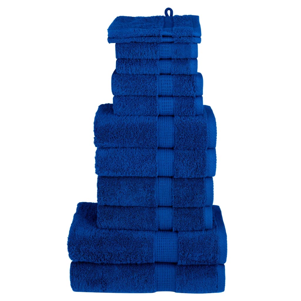 12-delige Handdoekenset SOLUND 600 g/m² blauw is nu te koop bij PeponiXL, paradijselijk wonen!