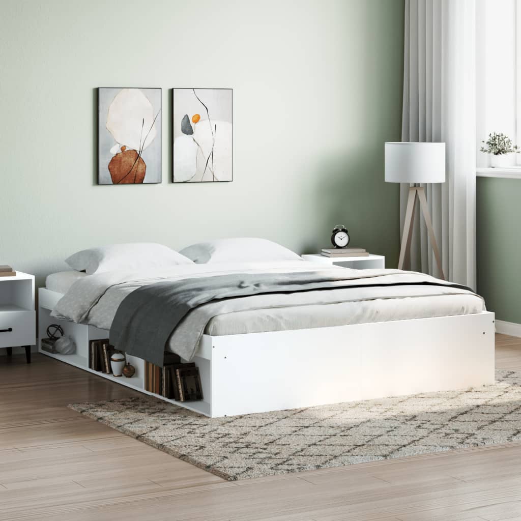 Bedframe wit 150x200 cm King Size is nu te koop bij PeponiXL, paradijselijk wonen!