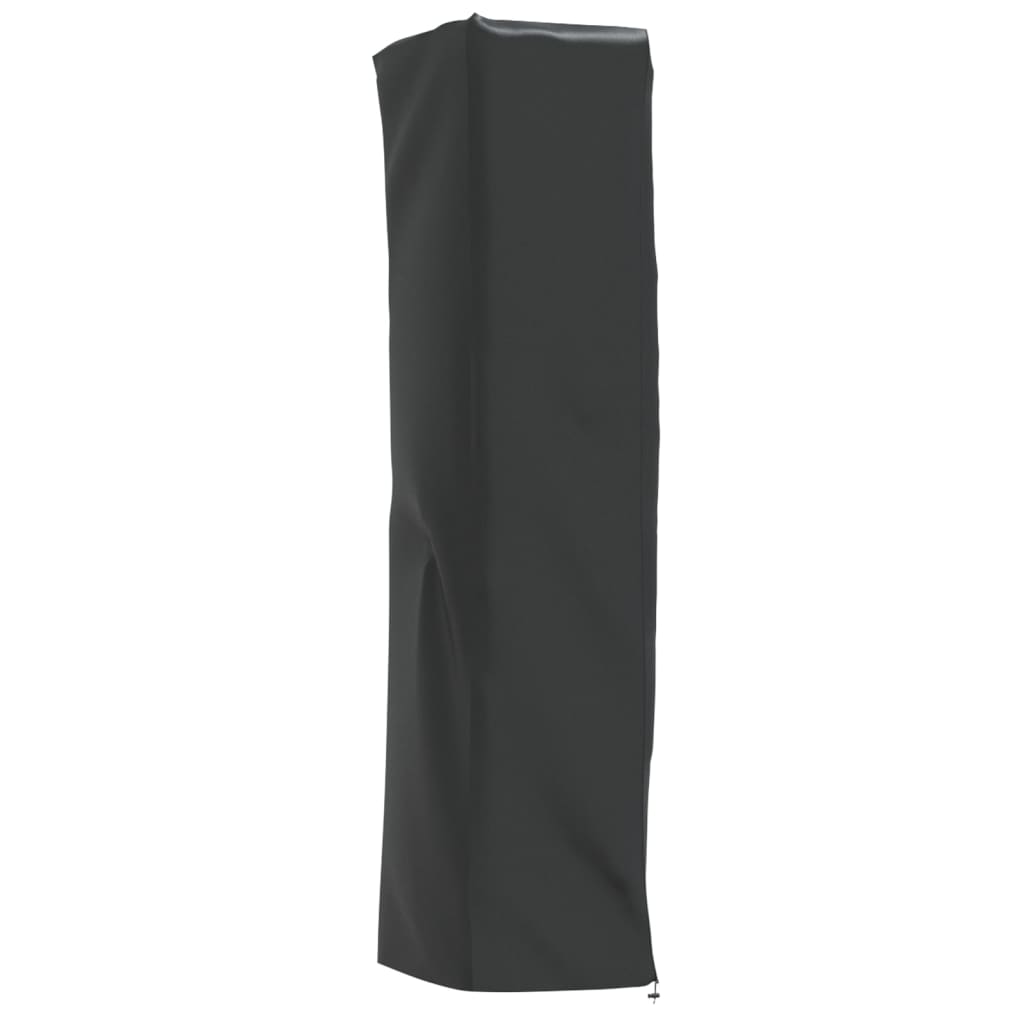 Heaterhoes piramidevormig 58x58x228 cm 420D oxford stof zwart is nu te koop bij PeponiXL, paradijselijk wonen!