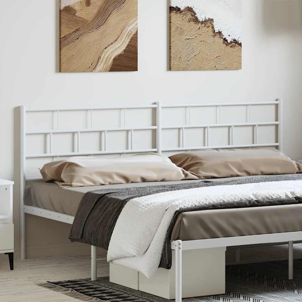 Vervangend hoofdbord 180 cm metaal wit is nu te koop bij PeponiXL, paradijselijk wonen!