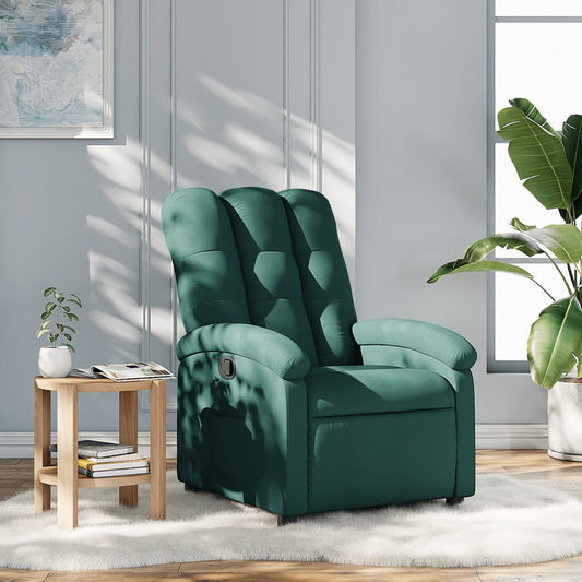 Fauteuil verstelbaar stof donkergroen is nu te koop bij PeponiXL, paradijselijk wonen!