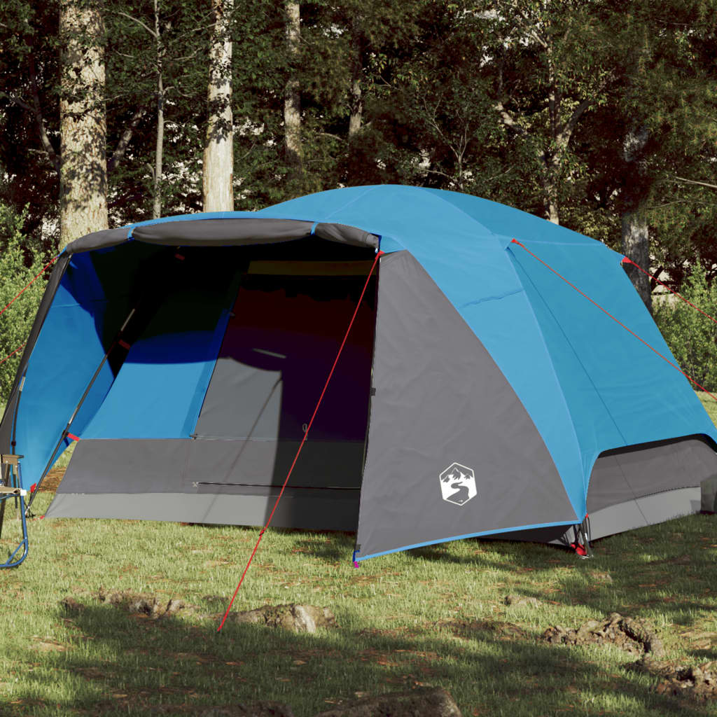 Tent met luifel 4-persoons waterdicht blauw is nu te koop bij PeponiXL, paradijselijk wonen!