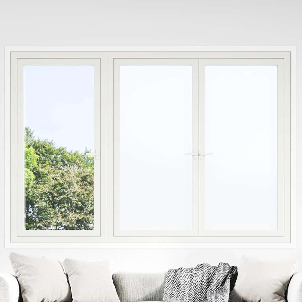 Raamfolies 3 st statisch mat PVC wit is nu te koop bij PeponiXL, paradijselijk wonen!