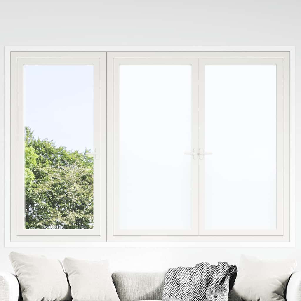 Raamfolies 3 st statisch mat PVC wit is nu te koop bij PeponiXL, paradijselijk wonen!