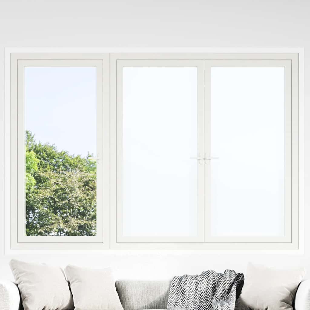 Raamfolies 5 st statisch mat PVC wit is nu te koop bij PeponiXL, paradijselijk wonen!