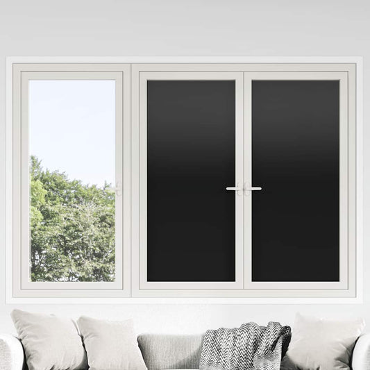 Raamfolies 5 st statisch mat PVC zwart is nu te koop bij PeponiXL, paradijselijk wonen!