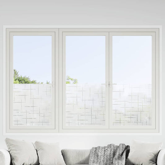 vidaXL Raamfolies 4 st mat sterrenpatroon PVC