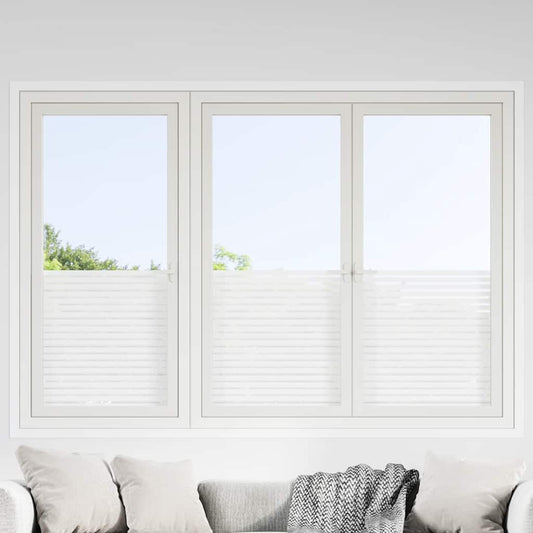Raamfolies 2 st mat strepenpatroon PVC is nu te koop bij PeponiXL, paradijselijk wonen!