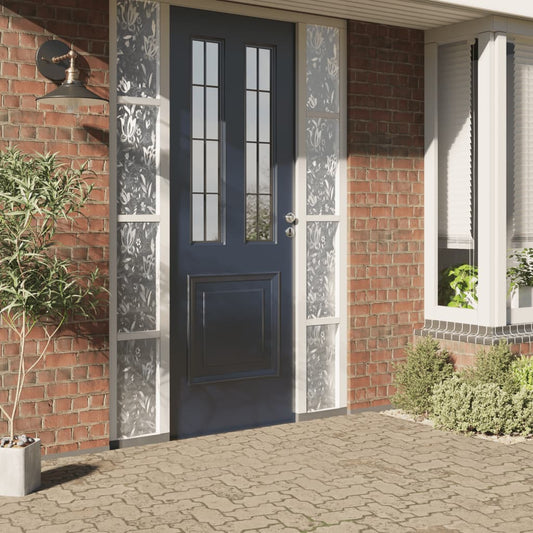 Raamfolies 4 st mat bloemenpatroon PVC is nu te koop bij PeponiXL, paradijselijk wonen!