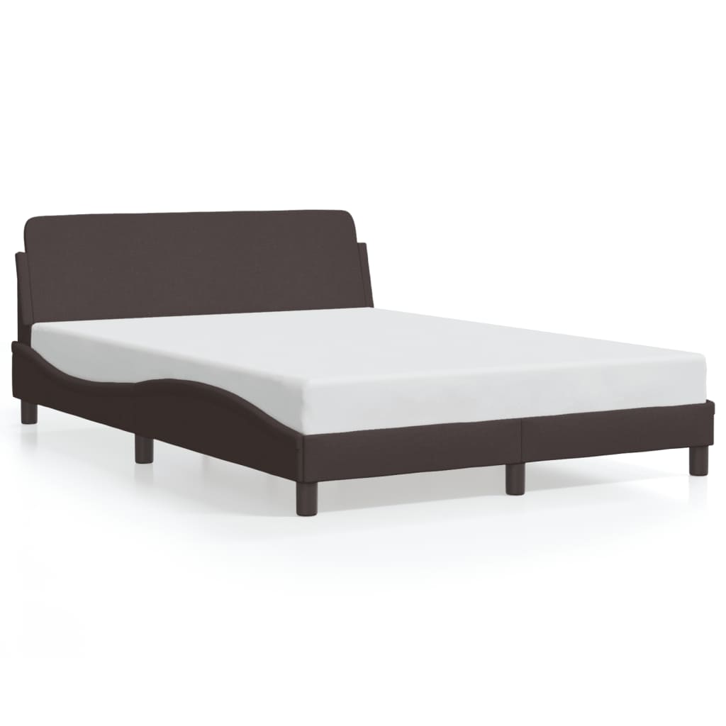 Bedframe "Dover" 120x200 cm stof donkerbruin is nu te koop bij PeponiXL, paradijselijk wonen!