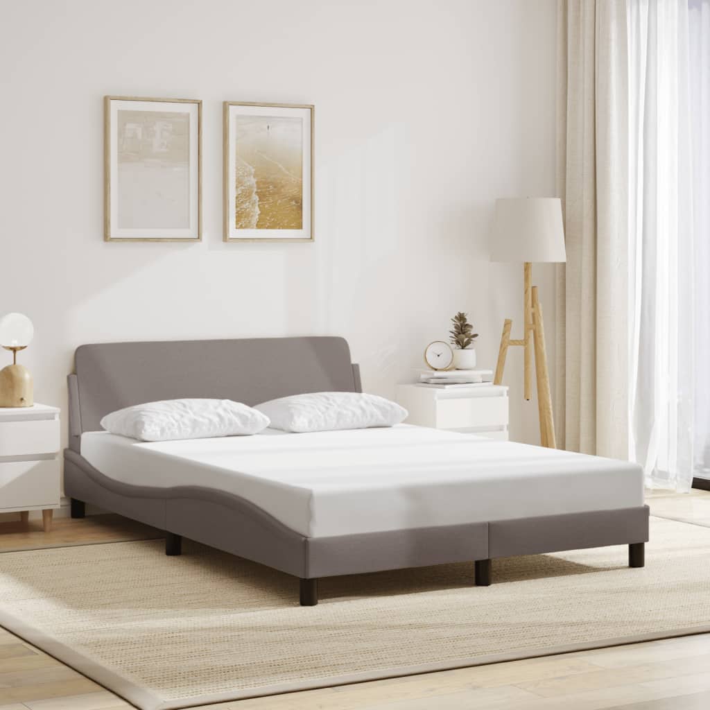Bedframe "Dover" 120x200 cm stof taupe is nu te koop bij PeponiXL, paradijselijk wonen!