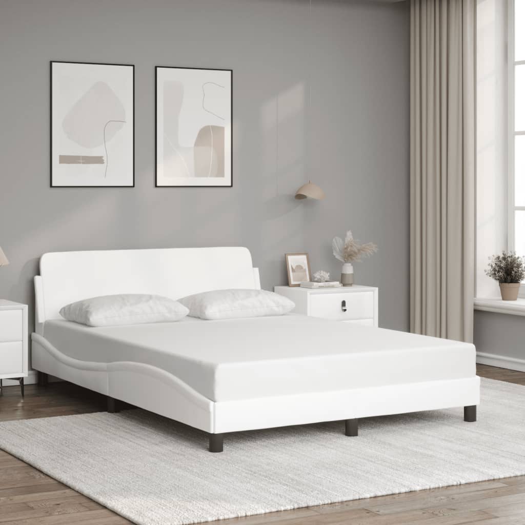 Bedframe "Dover" kunstleer wit 120x200 cm is nu te koop bij PeponiXL, paradijselijk wonen!
