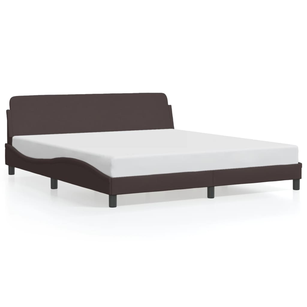 Bedframe "Dover" stof donkerbruin 160x200 cm is nu te koop bij PeponiXL, paradijselijk wonen!