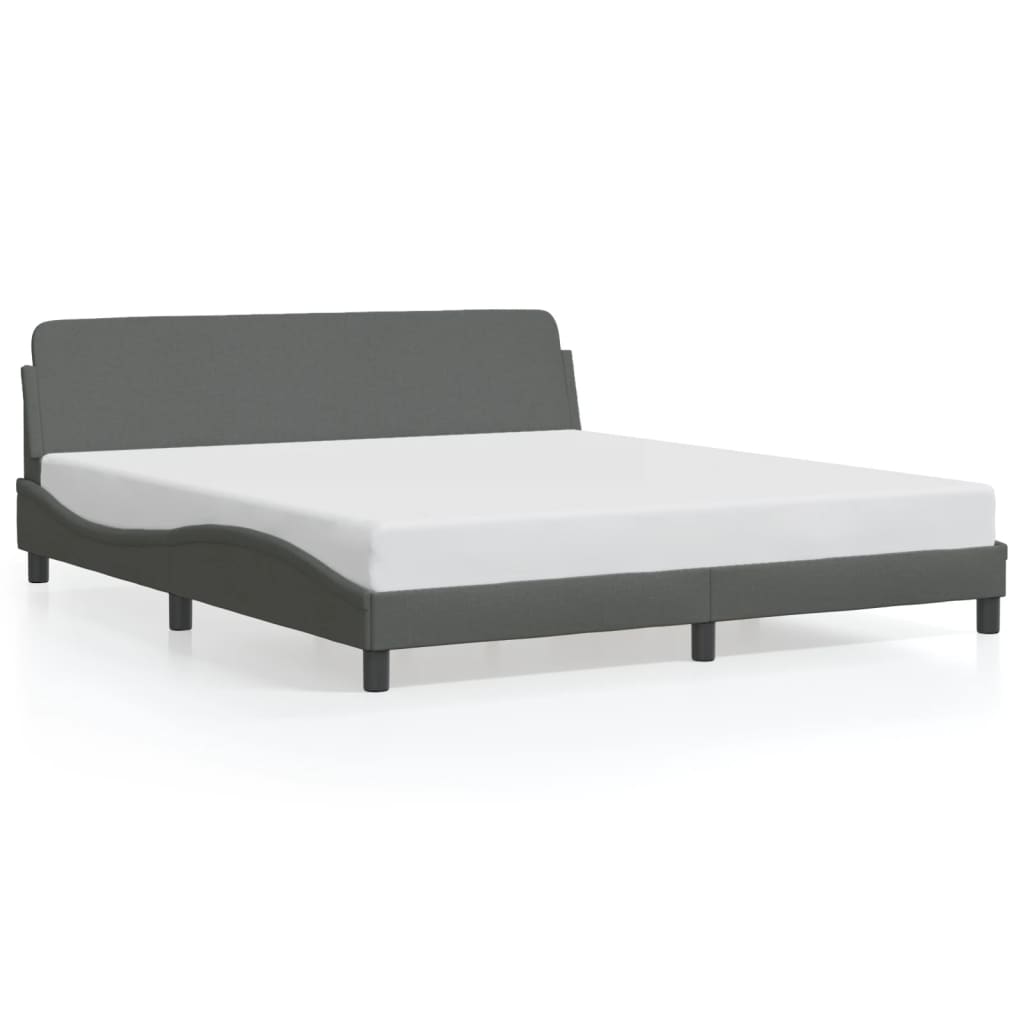 Bedframe "Dover" stof donkergrijs 180x200 cm is nu te koop bij PeponiXL, paradijselijk wonen!