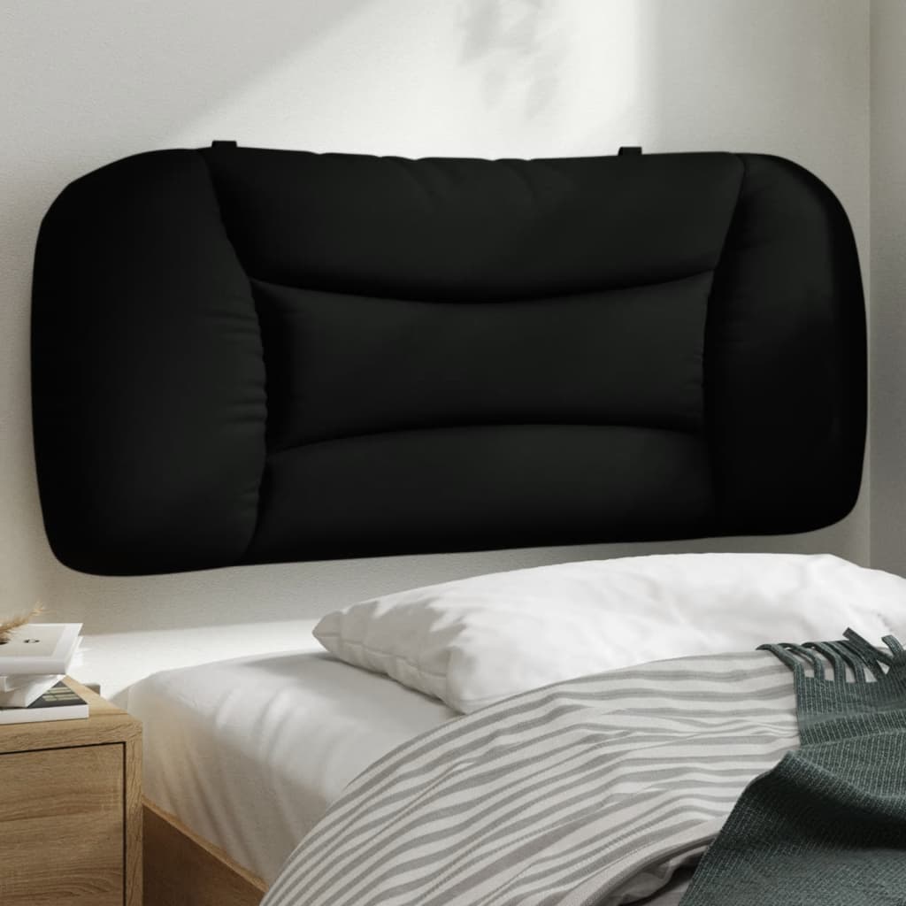 Hoofdbordkussen "Hvar" 90 cm stof zwart is nu te koop bij PeponiXL, paradijselijk wonen!