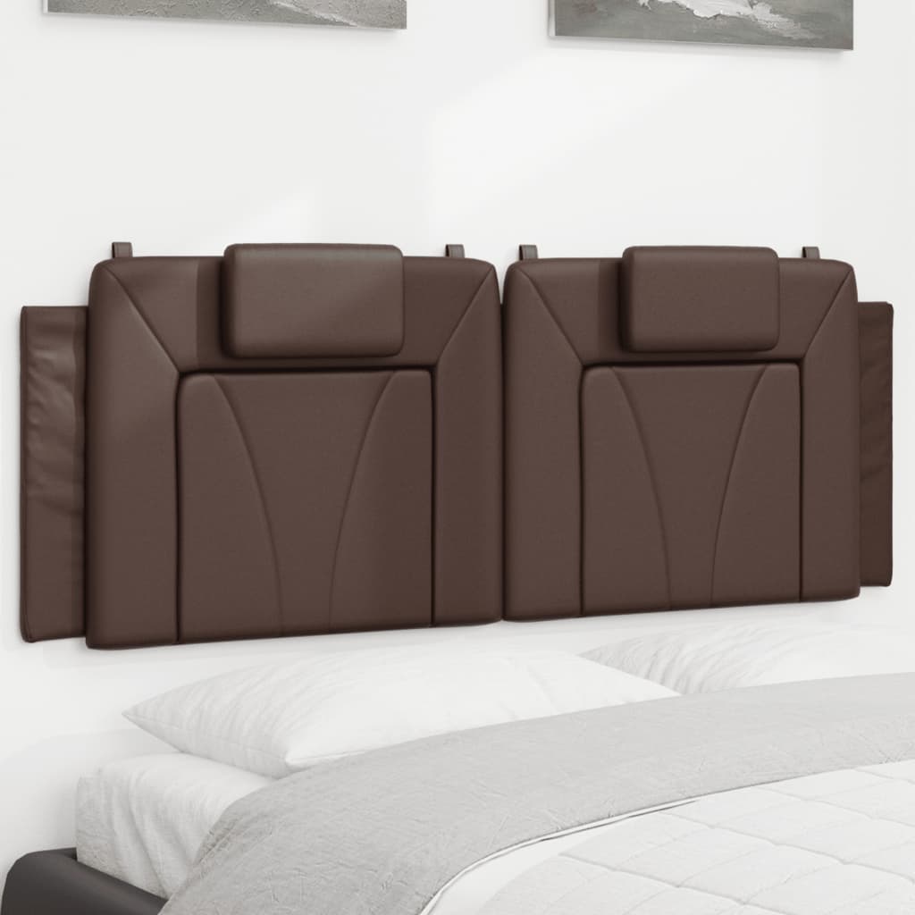 Hoofdbordkussen "Viana" 140 cm kunstleer bruin is nu te koop bij PeponiXL, paradijselijk wonen!