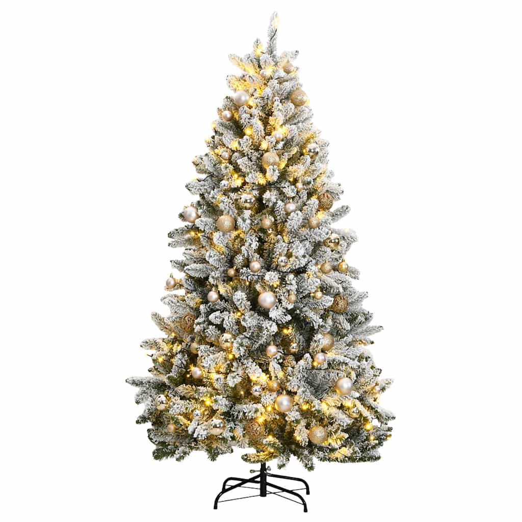 Kunstkerstboom met scharnieren 300 LED's en kerstballen 300 cm is nu te koop bij PeponiXL, paradijselijk wonen!