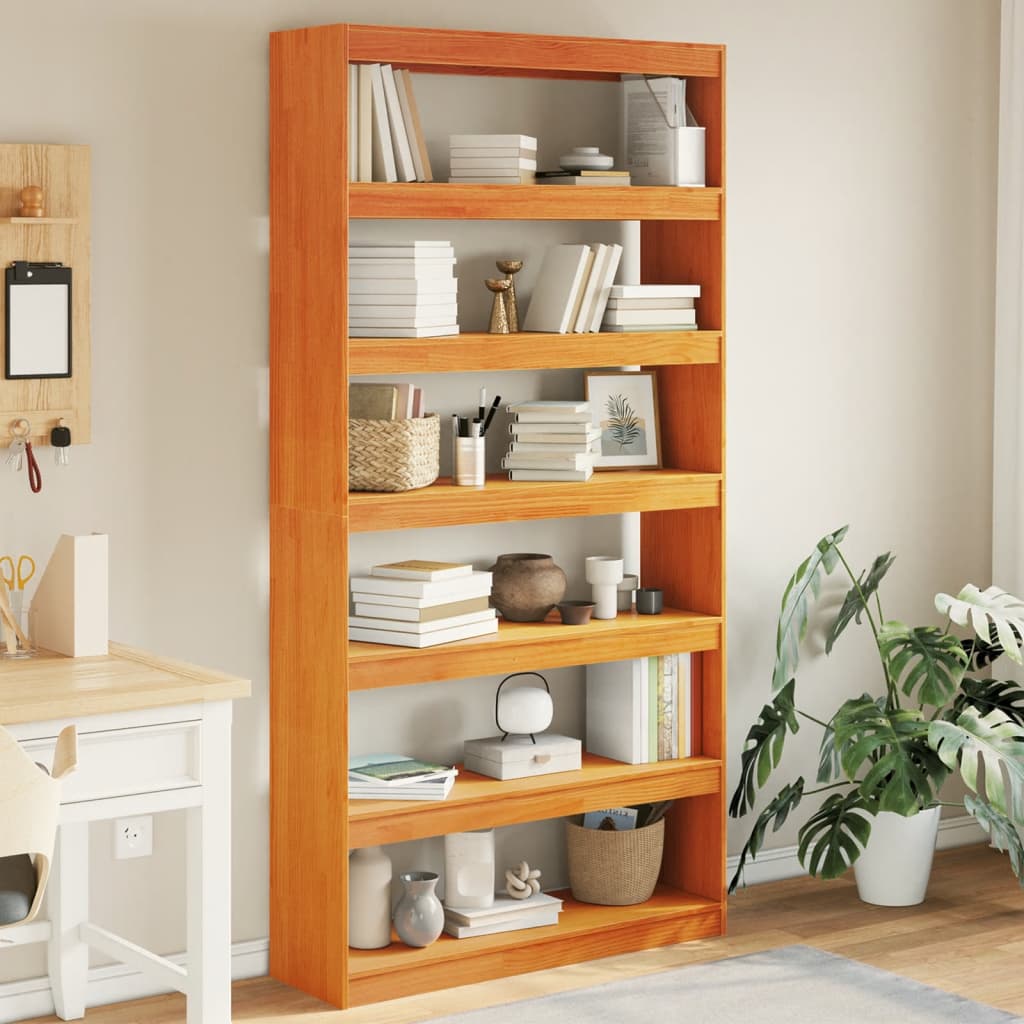 Boekenkast / kamerscherm 100x30x199,5 cm massief grenenhout is nu te koop bij PeponiXL, paradijselijk wonen!