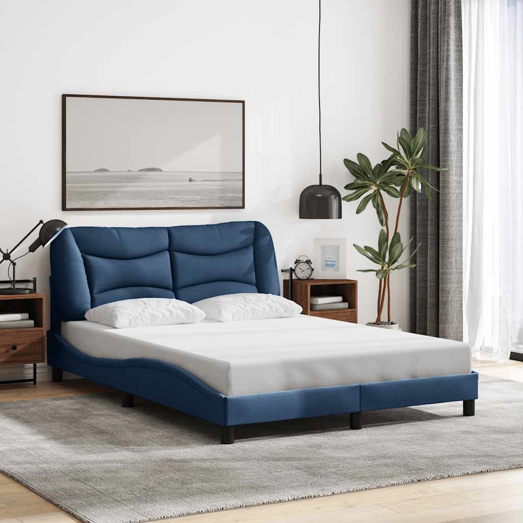 Bedframe zonder matras "Hvar" 120x200 cm stof blauw is nu te koop bij PeponiXL, paradijselijk wonen!