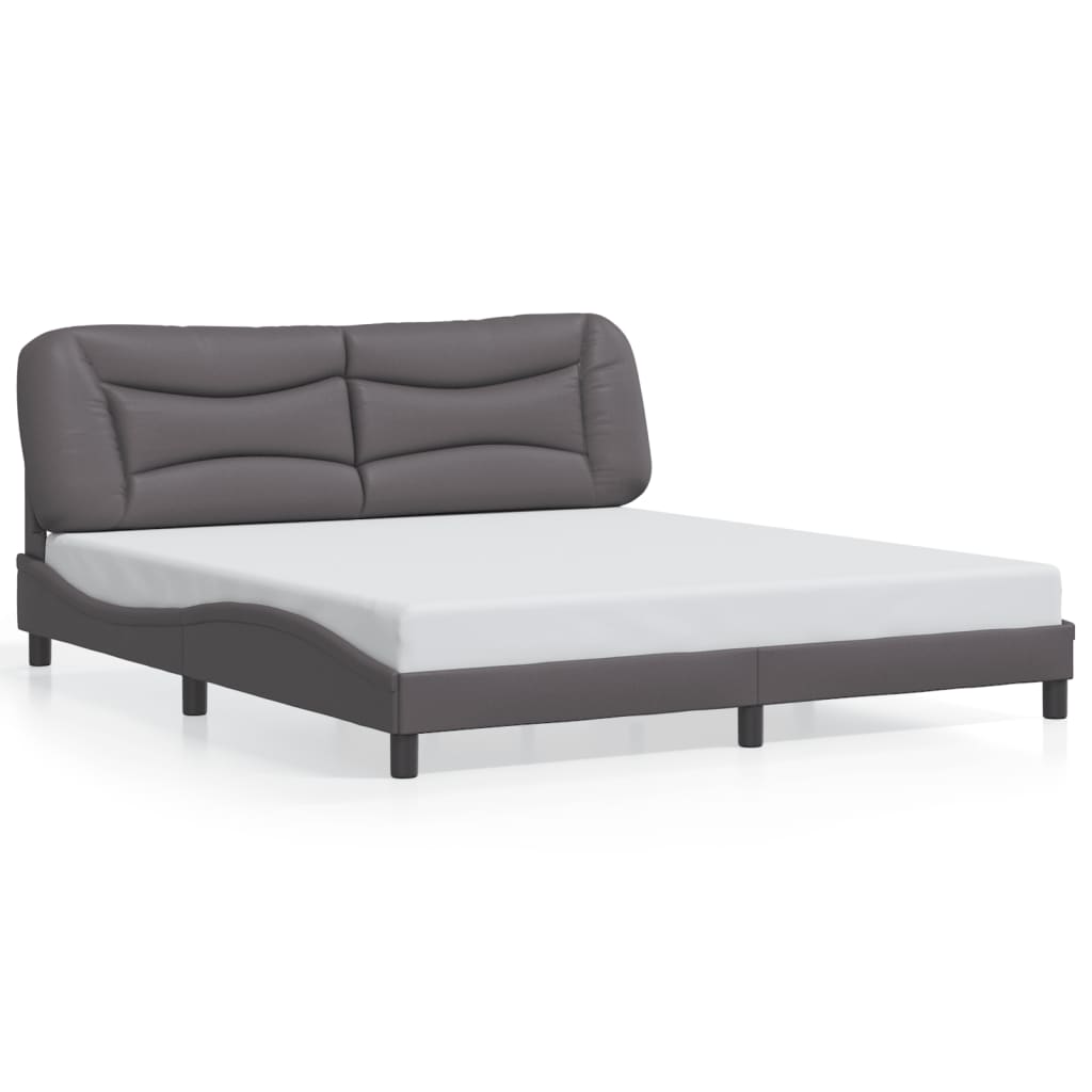 Bedframe met LED-verlichting kunstleer zwart 180x200 cm is nu te koop bij PeponiXL, paradijselijk wonen!