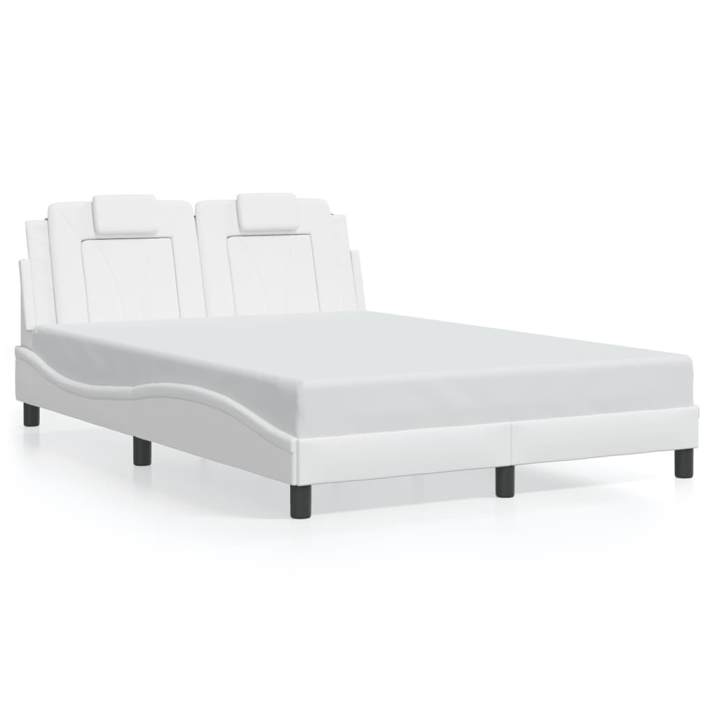 Bedframe "Viana" met LED zonder matras wit 140x200 cm is nu te koop bij PeponiXL, paradijselijk wonen!