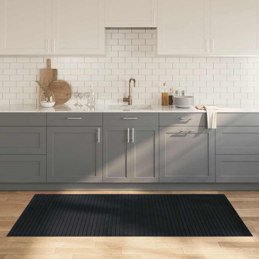 Vloerkleed rechthoekig 100x200 cm bamboe grijs is nu te koop bij PeponiXL, paradijselijk wonen!