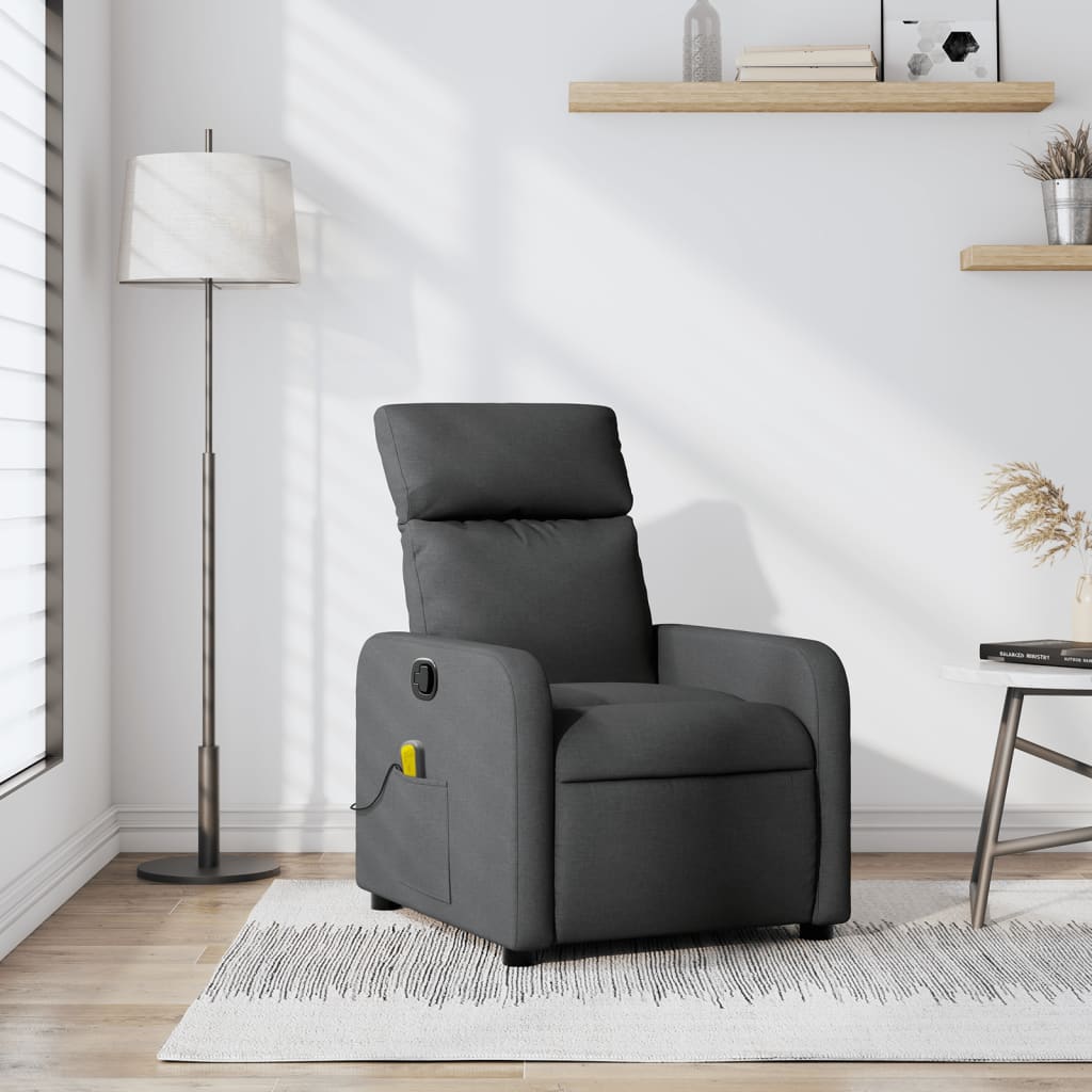 Massagestoel verstelbaar stof donkergrijs is nu te koop bij PeponiXL, paradijselijk wonen!
