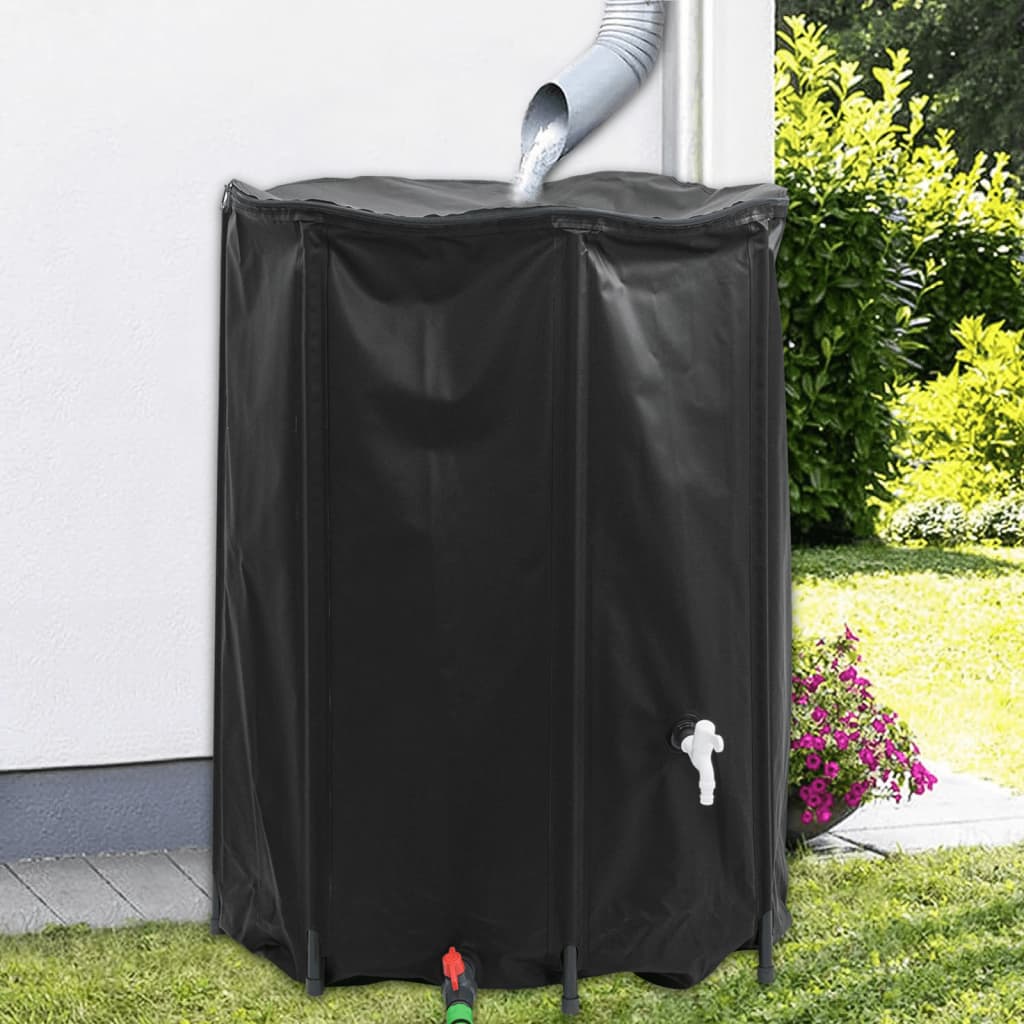 Watertank met kraan opvouwbaar 1350 L PVC is nu te koop bij PeponiXL, paradijselijk wonen!