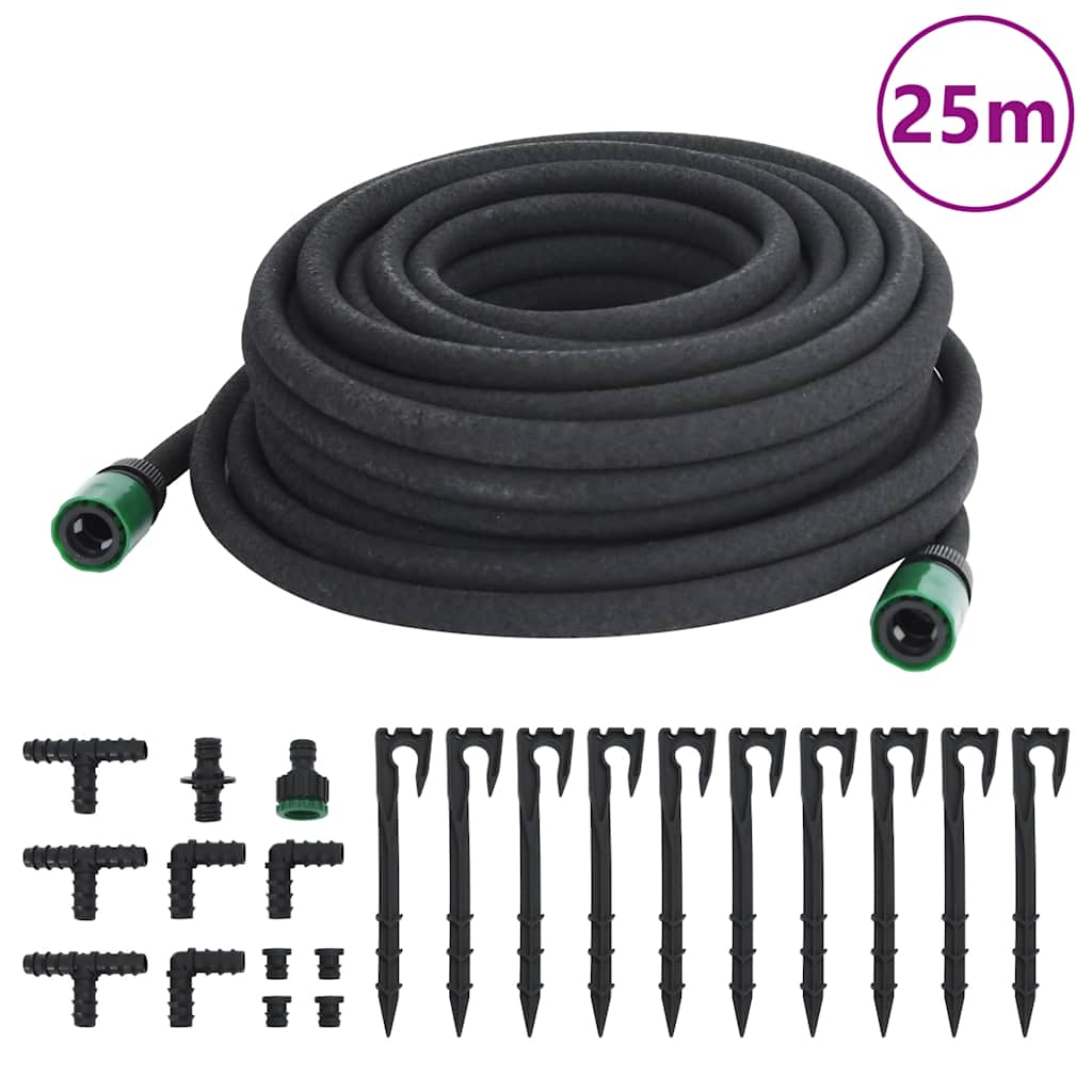 Druppelslang 0,6'' 25 m rubber zwart is nu te koop bij PeponiXL, paradijselijk wonen!