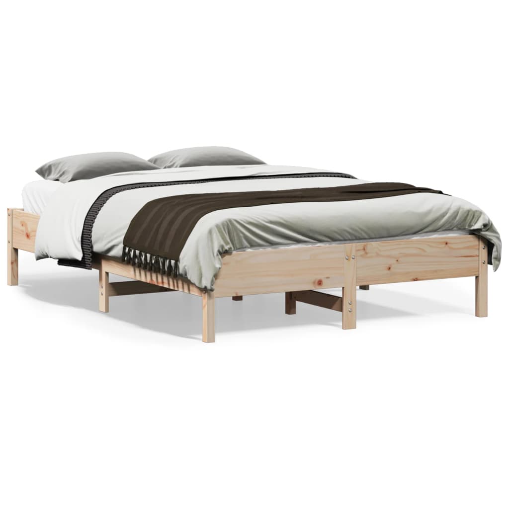 Bedframe zonder matras massief grenenhout 140x190 cm is nu te koop bij PeponiXL, paradijselijk wonen!