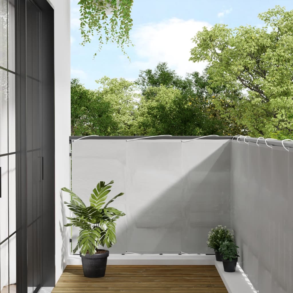 Balkonscherm 120x300 cm 100% oxford polyester lichtgrijs is nu te koop bij PeponiXL, paradijselijk wonen!