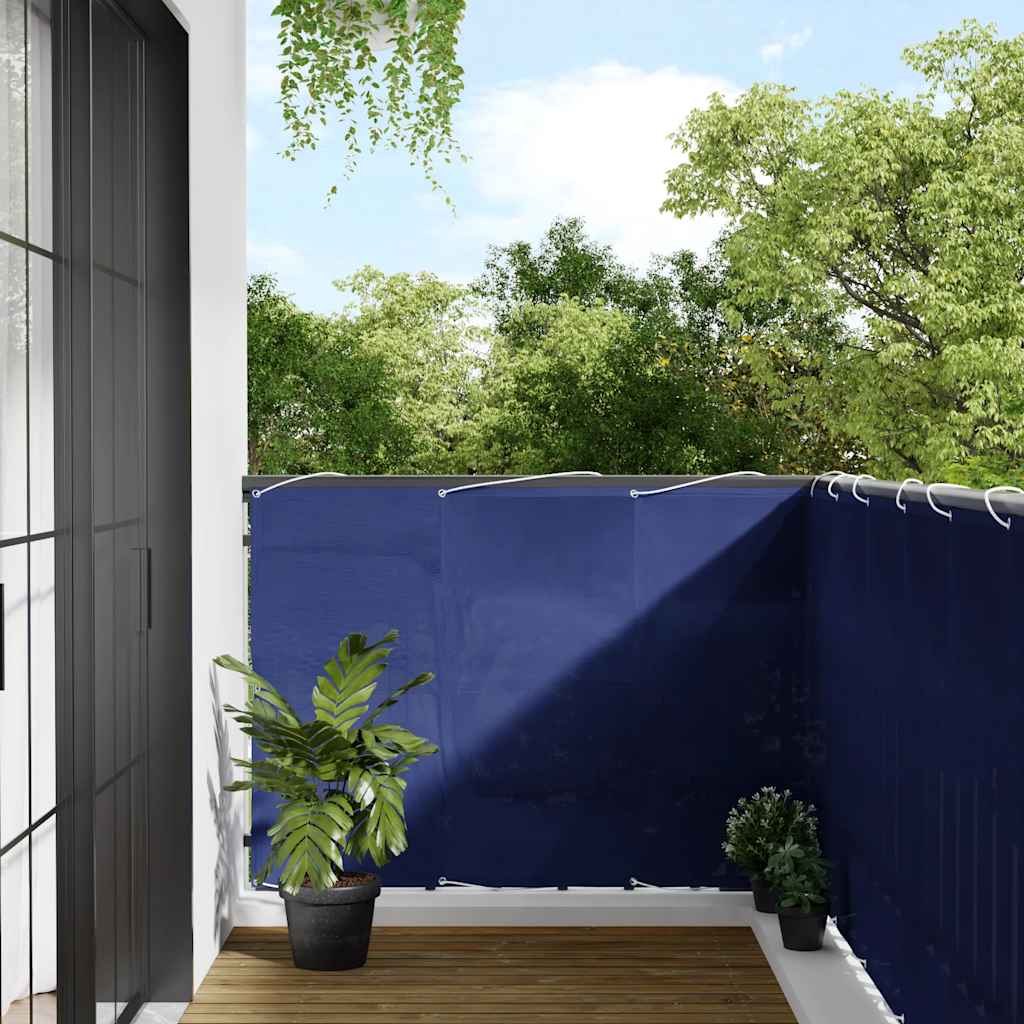 Balkonscherm 120x800 cm 100% oxford polyester blauw is nu te koop bij PeponiXL, paradijselijk wonen!