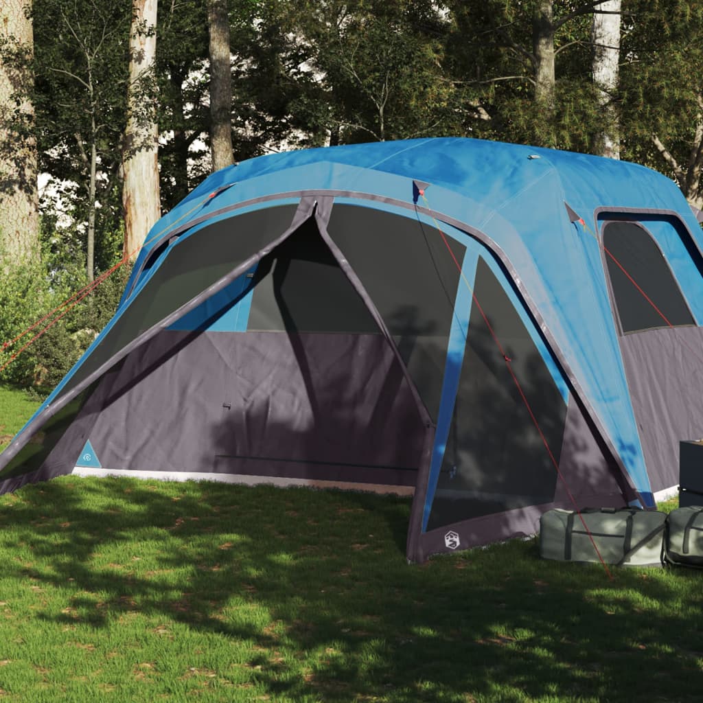 Gezinstent met luifel 6-persoons waterdicht blauw is nu te koop bij PeponiXL, paradijselijk wonen!