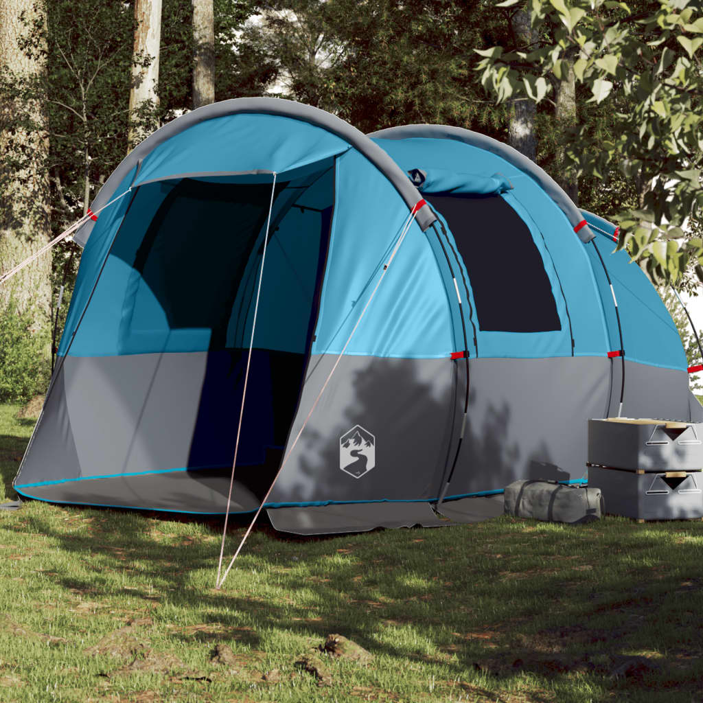 Tunneltent 4-persoons waterdicht blauw is nu te koop bij PeponiXL, paradijselijk wonen!