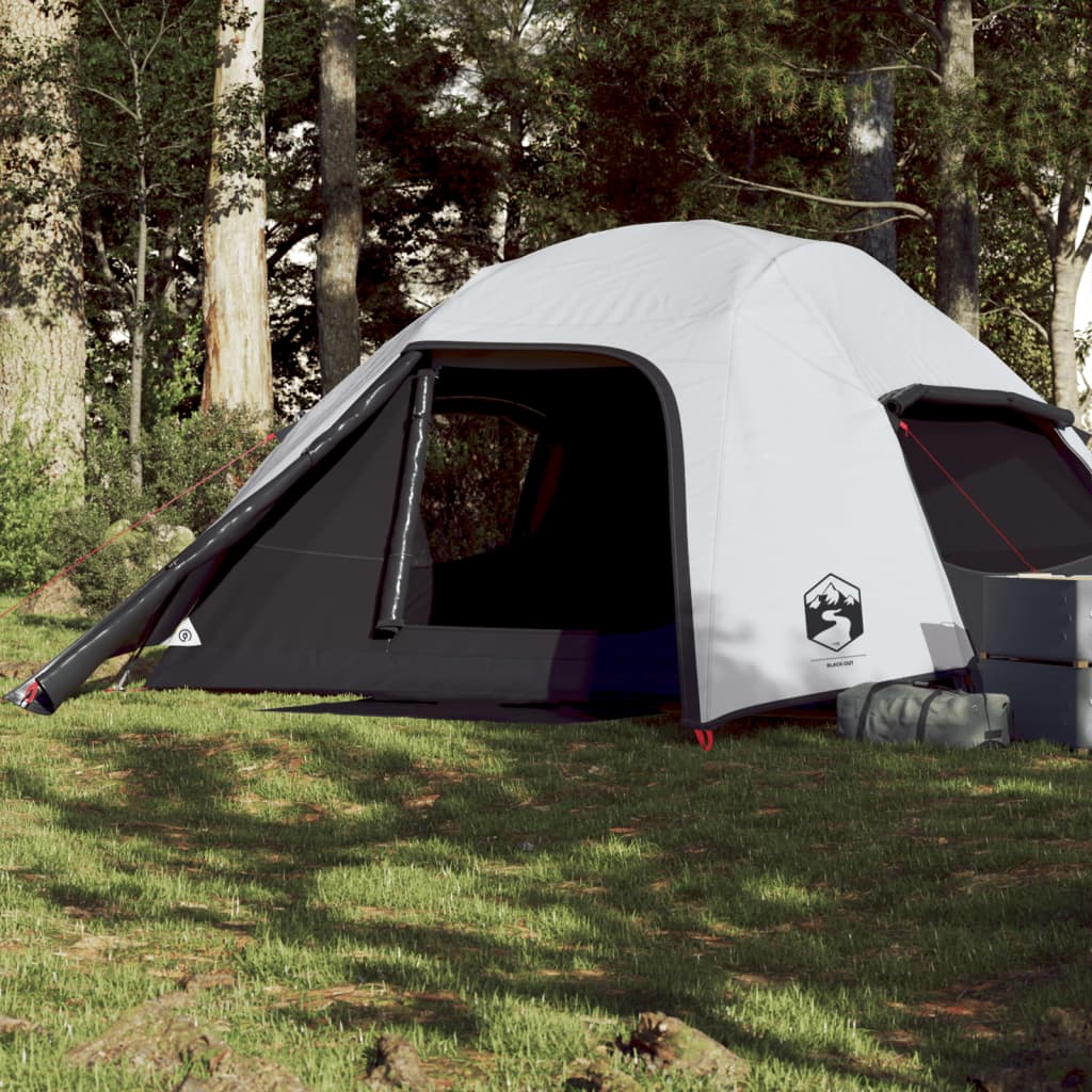 Koepeltent 4-persoons waterdicht verduisterend stof wit is nu te koop bij PeponiXL, paradijselijk wonen!