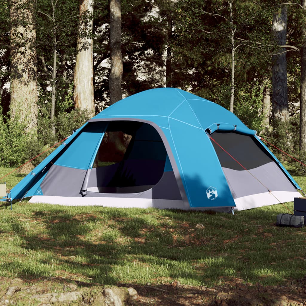 Koepeltent 6-persoons waterdicht blauw is nu te koop bij PeponiXL, paradijselijk wonen!