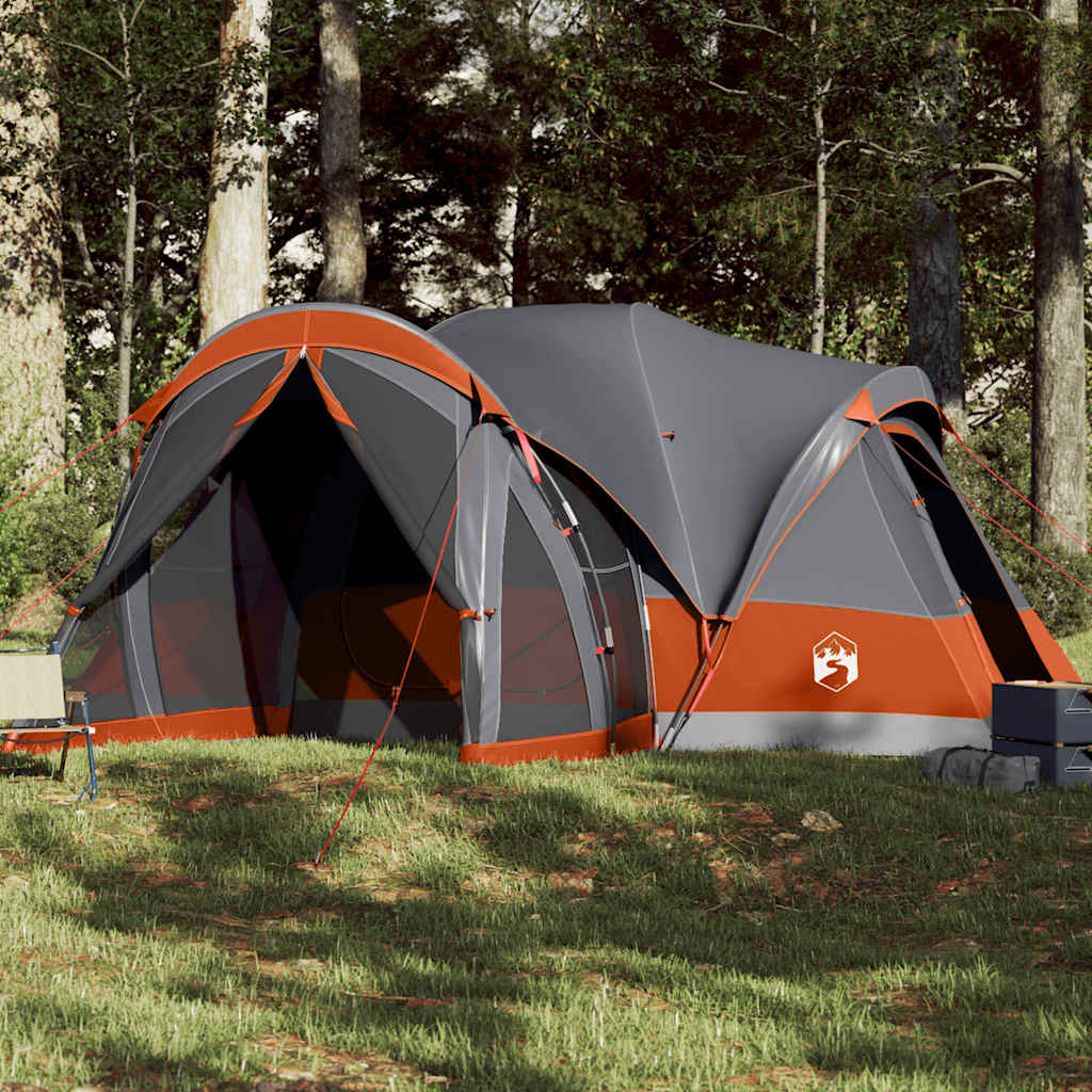 Tipitent voor gezin 8-persoons waterdicht grijs en oranje is nu te koop bij PeponiXL, paradijselijk wonen!