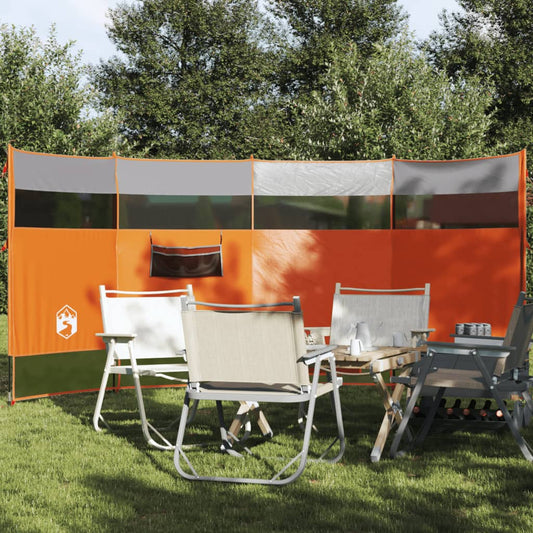 Windscherm camping waterdicht 366x152x152 cm oranje is nu te koop bij PeponiXL, paradijselijk wonen!