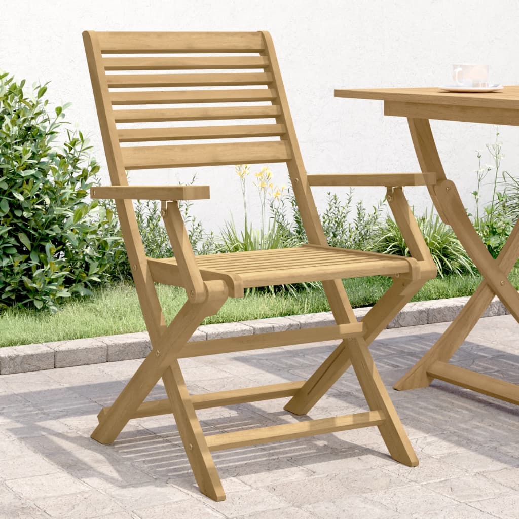 Tuinstoelen 4 st inklapbaar 54,5x61,5x86,5 cm acaciahout is nu te koop bij PeponiXL, paradijselijk wonen!
