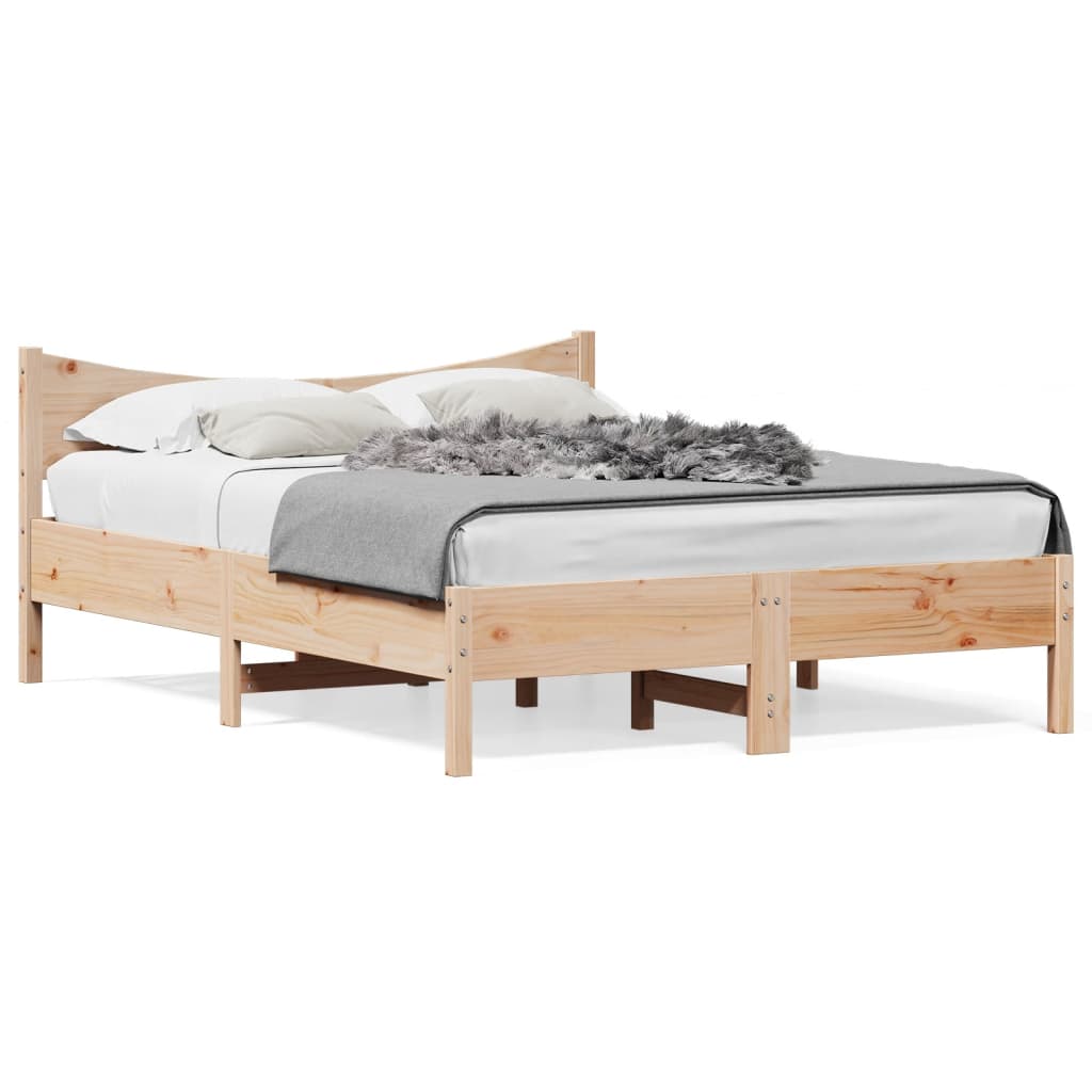 Bedframe zonder matras massief grenenhout 140x190 cm is nu te koop bij PeponiXL, paradijselijk wonen!