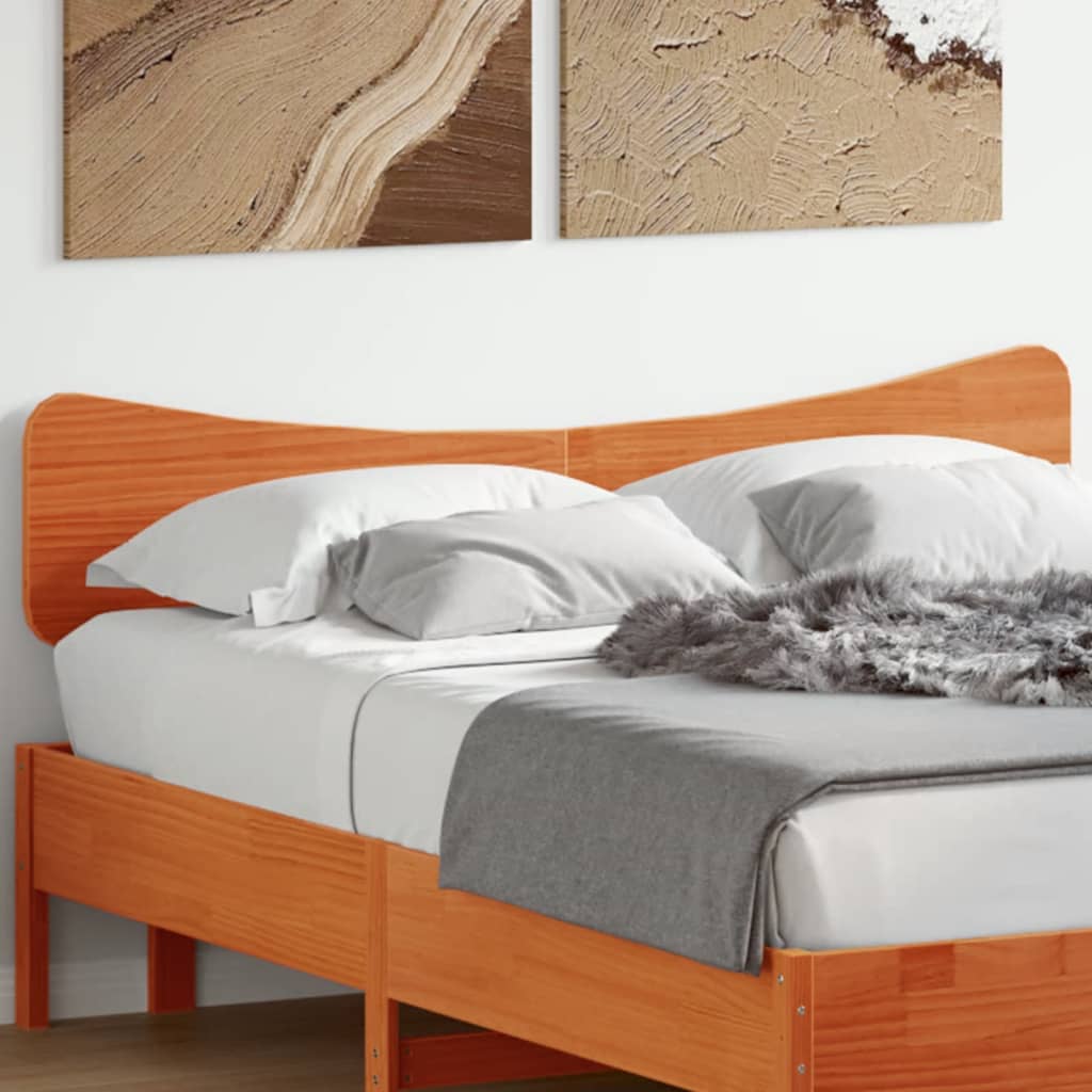 Hoofdbord 160 cm massief grenenhout wasbruin is nu te koop bij PeponiXL, paradijselijk wonen!