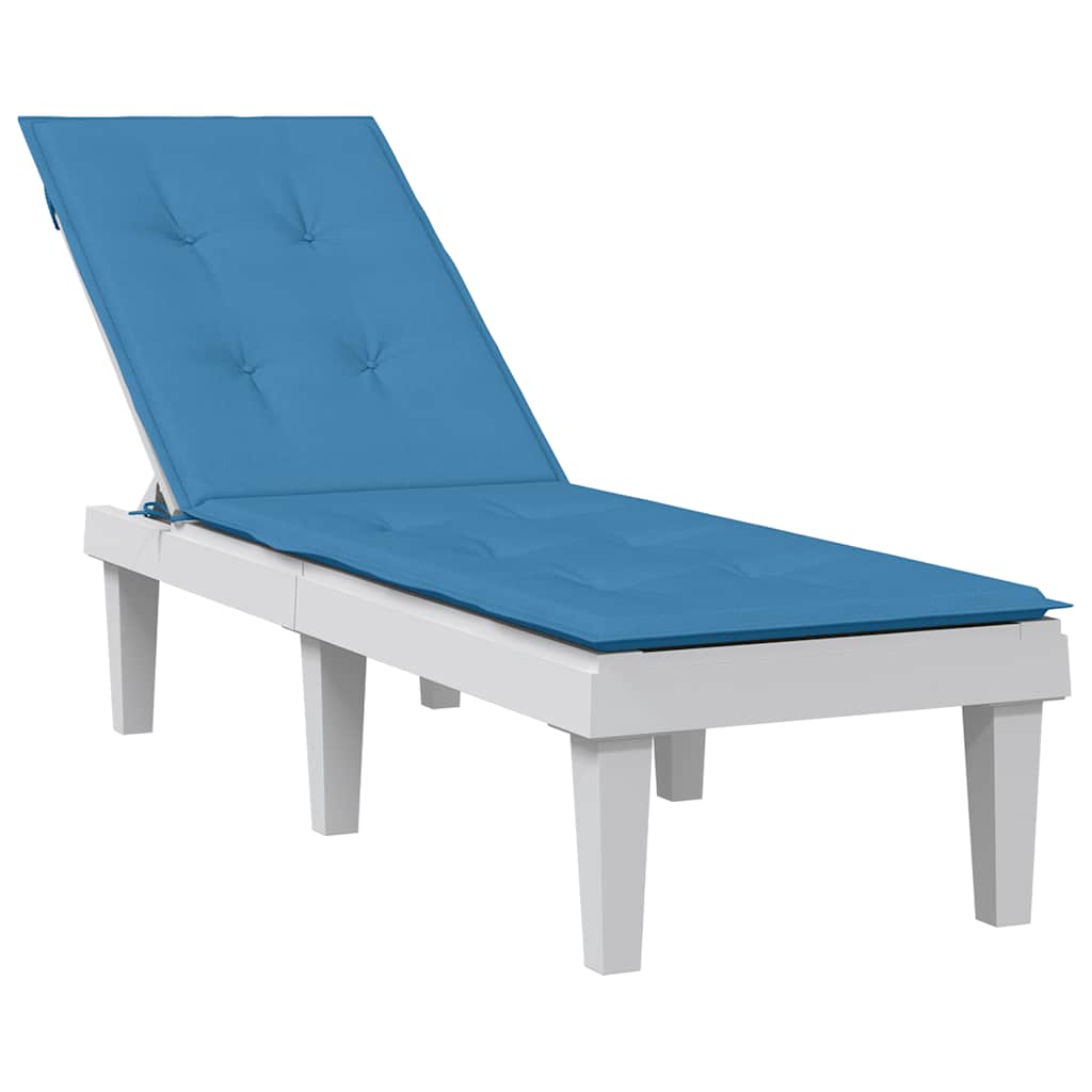 Terrasstoelkussen (75+105) x 50 x 4 cm stof gemêleerd blauw is nu te koop bij PeponiXL, paradijselijk wonen!