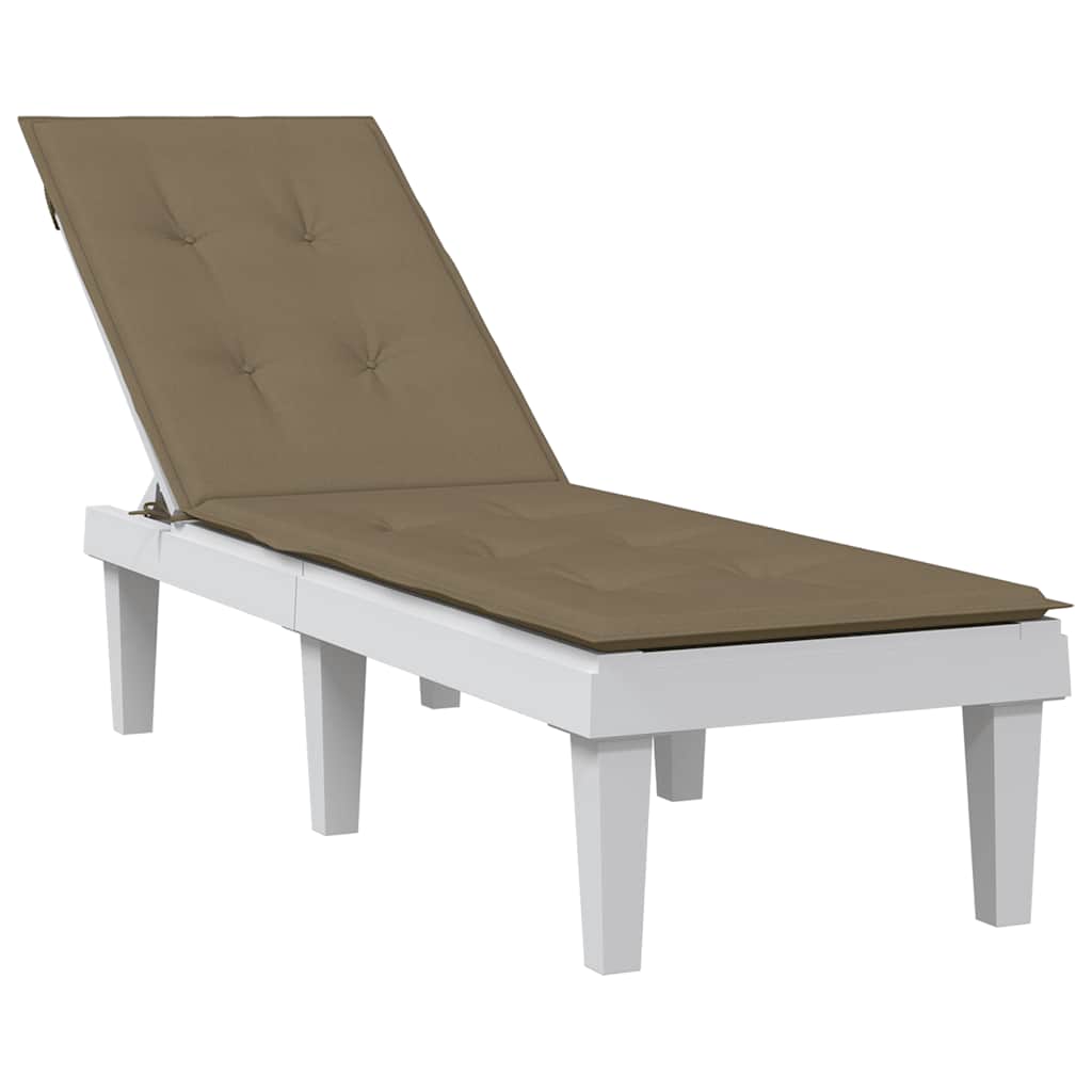 Terrasstoelkussen (75+105) x 50 x 4 cm stof gemêleerd taupe is nu te koop bij PeponiXL, paradijselijk wonen!