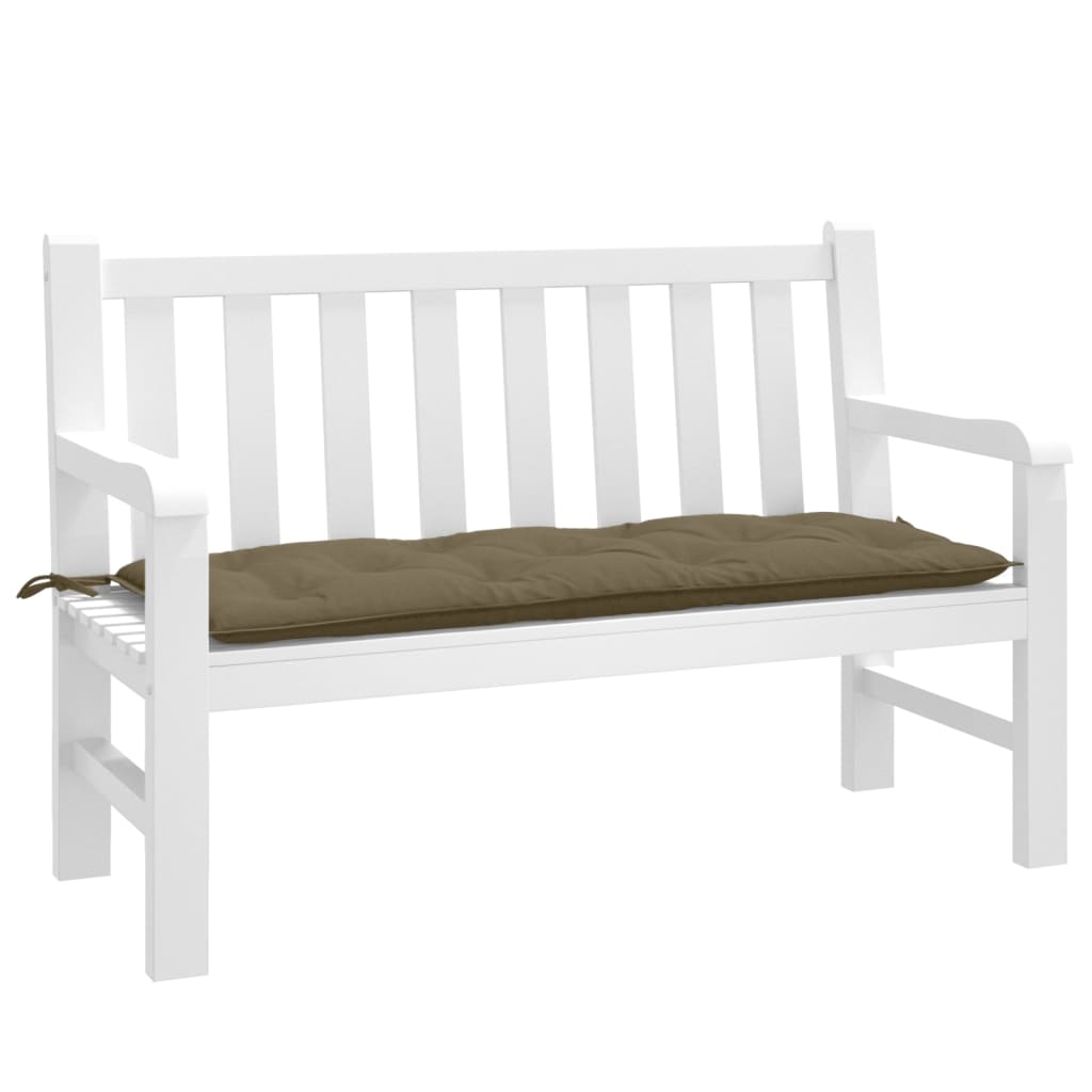 Tuinbankkussen 120x50x7 cm stof gemêleerd taupe is nu te koop bij PeponiXL, paradijselijk wonen!