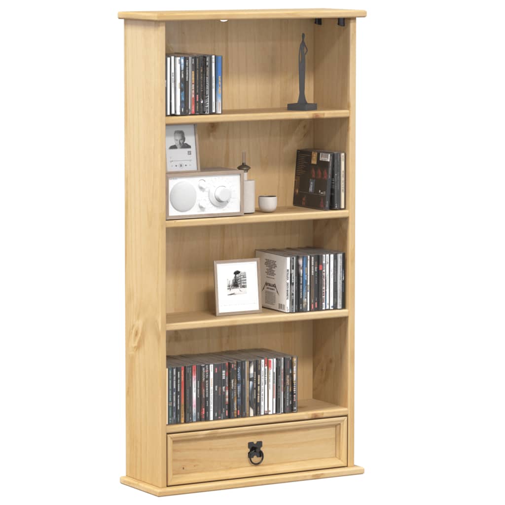 Cd-kast Corona 52x17,5x103 cm massief grenenhout is nu te koop bij PeponiXL, paradijselijk wonen!