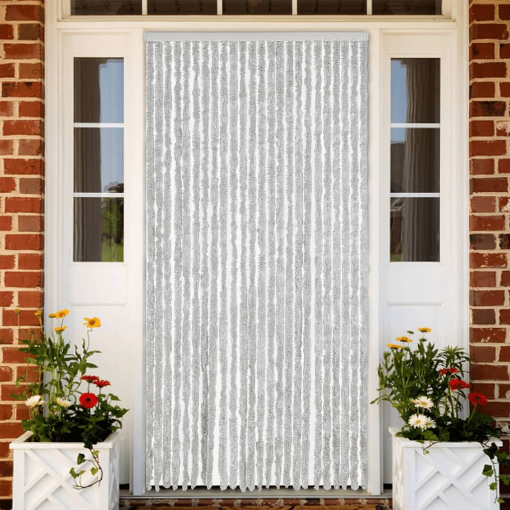 Vliegengordijn 100x230 cm chenille grijs is nu te koop bij PeponiXL, paradijselijk wonen!