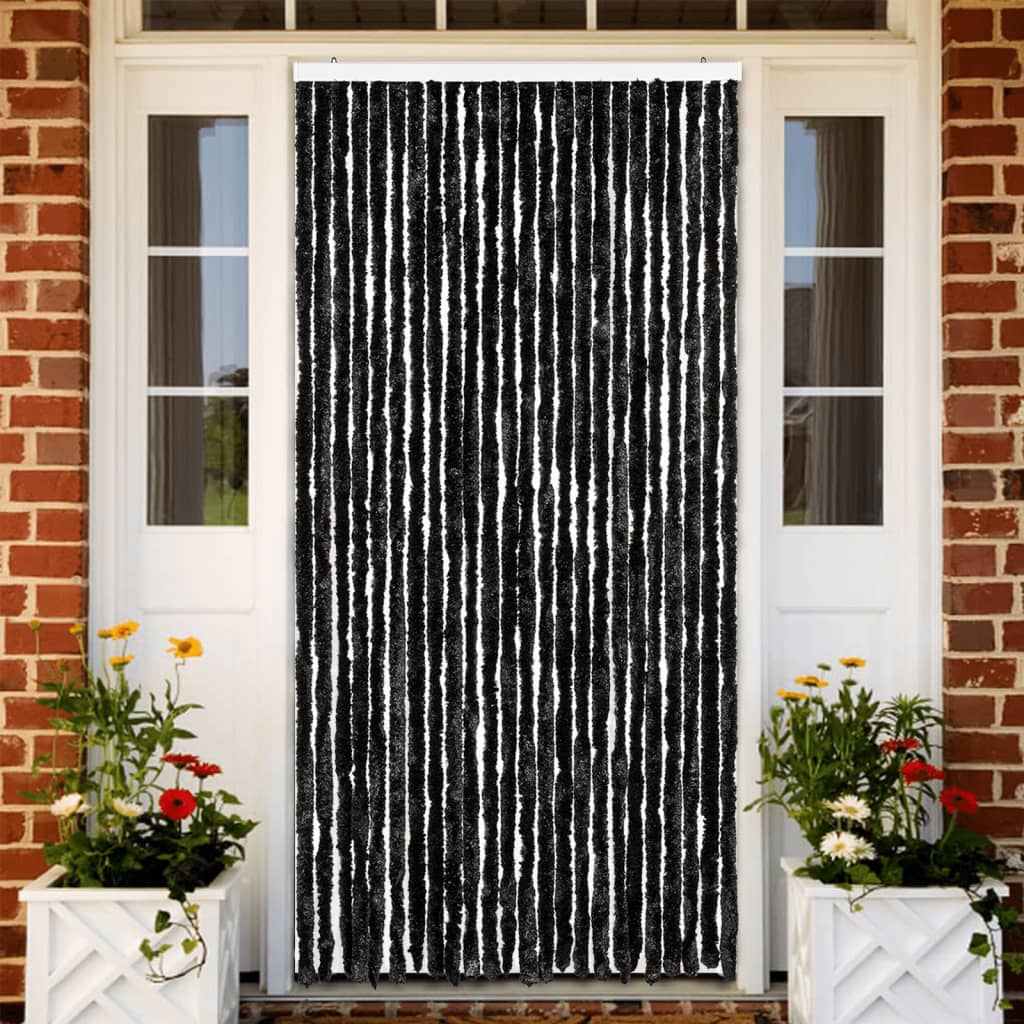 Vliegengordijn 100x230 cm chenille antracietkleurig is nu te koop bij PeponiXL, paradijselijk wonen!